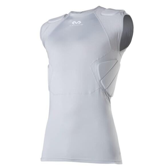 Mcdavid Padded Mens Compression Tank Top Gray Football Rival Integrated NWT sz L - Picture 1 of 16